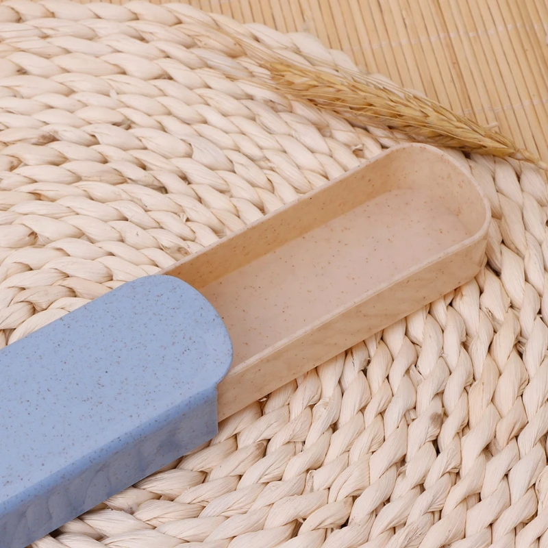 

NEW Portable Chopsticks Box Fork Spoons Storage Case Wheat Straw Traveling Tableware Fork Spoons Storage Case organizer