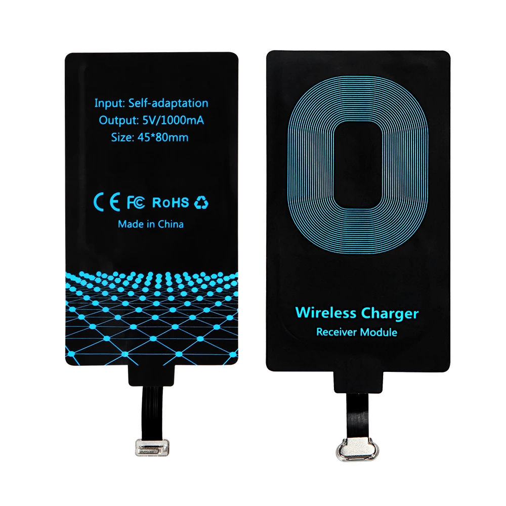 For iPhone Qi Receiver Ultra Slim Qi Wireless Charger Charging Receiver