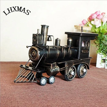 

Retro Vehicle Metal Figurines Carriages Train Crafts Xmas Home Decor Figurines Kids Children Xmas Gifts E370
