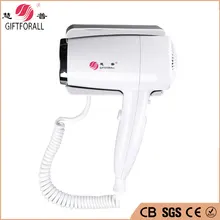 GIFTFORALL Bathroom Hair Dryer Storage Rack Air Blow Dryer 210-240V Hotel hair dryer Wall-Mounted Holder Hair Dryer RCY-67600F