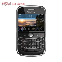 Непосредственно продавать 100% Оригинал разблокирована 9000 Оригинал BlackBerry Bold 9000 мобильный телефон GPS WI-FI 3 г сотовый телефон Восстановленное