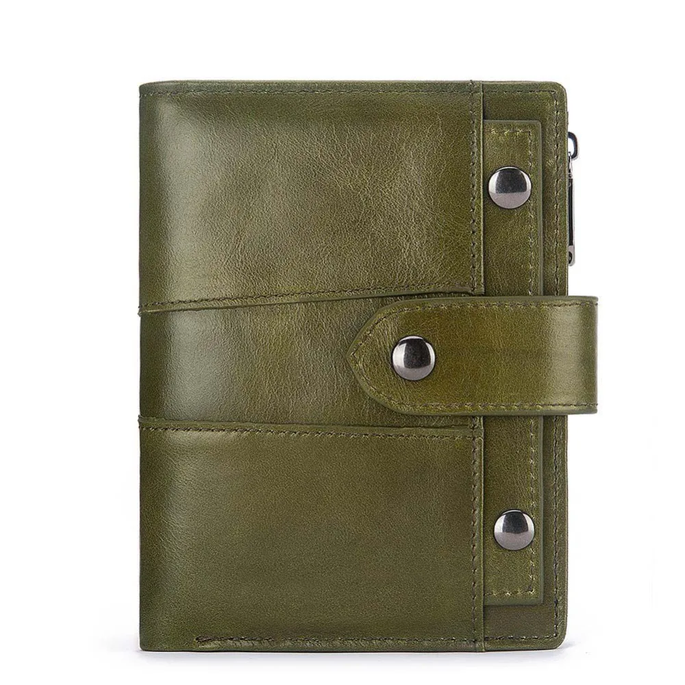 Женский мягкий кошелек из натуральной кожи, кошелек большой вместимости, винтажный карман для монет, RFID держатель для карт, вертикальный кошелек WRF18