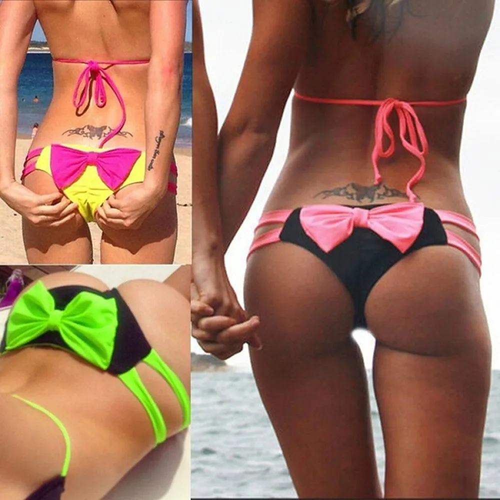 Новые сексуальные бразильские мини-стринги треугольной формы бикини-стринги пляжное нижнее белье купальники 5 цветов стринги на выбор