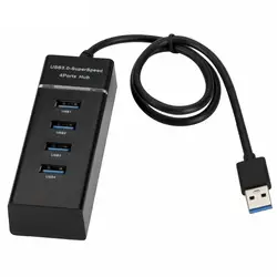 USB 3,0 4 порта Высокоскоростной концентратор Высокоскоростной 4-портовый мультиконцентратор разветвитель расширения для настольного ПК