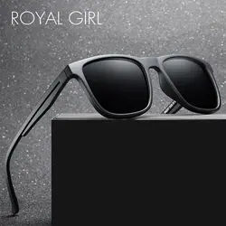 ROYAL GIRL поляризационные Квадратные Солнцезащитные очки для женщин для мужчин новинка 2018 года вождения покрытие Классический черны