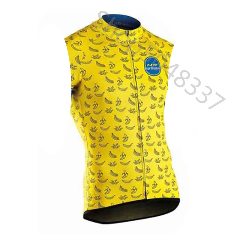 Polyester Cycling Sleeveless Jersey Pro Cycling Vest Shirt Summer MTB Racing Bike Cycling Sportswear For Men NW