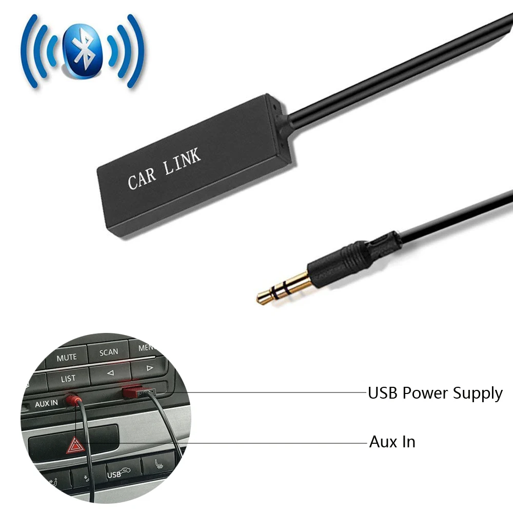 Duszake AUX Car Bluetooth Receiver Bluetooth Receiver Audio Receiver