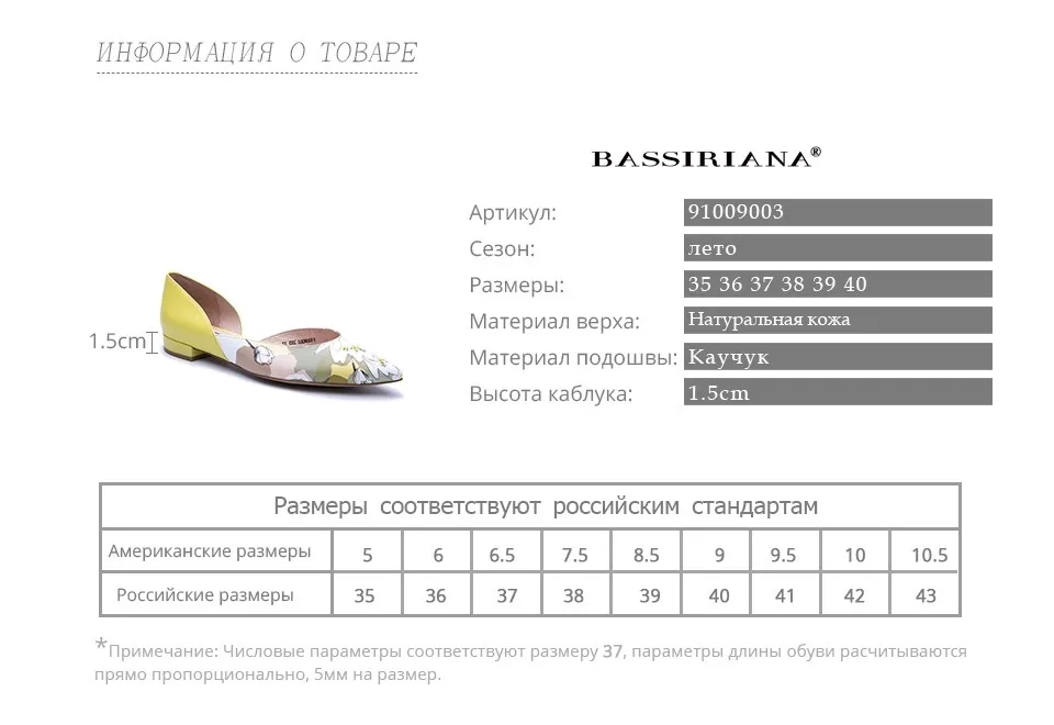 BASSIRIANA/новая кожаная женская обувь на плоской подошве, модная обувь из мягкой кожи с острым носком на лето и весну, Размеры 35-40