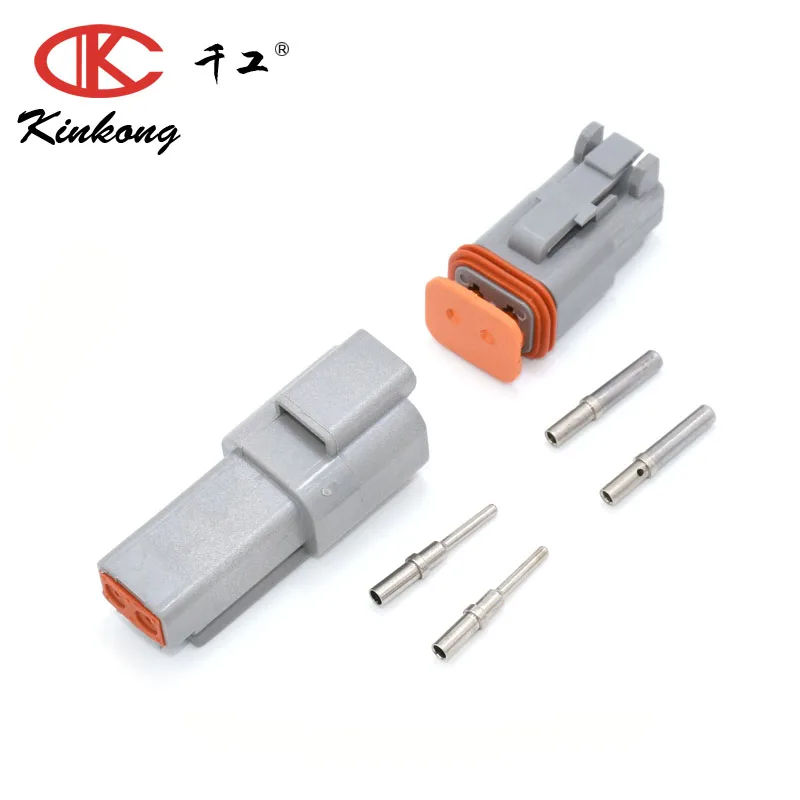 Kinkong 1 компл. DT06-2S DT04-2P 2 Way Female/Male DT Kits автомобильный разъем с W2S W2P |