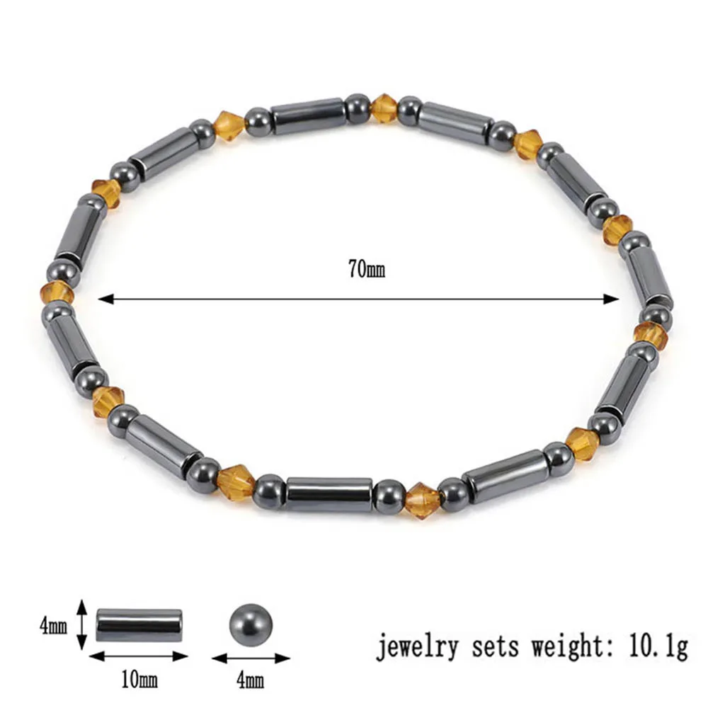 Liuyuwei Модный Магнитный гематит женские браслеты для щиколотки Богемский Браслет на лодыжку браслет пляжные браслеты на ногу бижутерия для ног