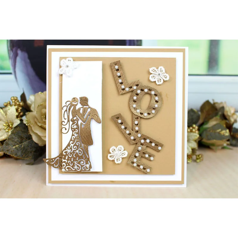  Dancing Couple Metal Cutting Die DIY Scrapbooking Embossing Template Handmade Stencil Decoration In - 32966490750