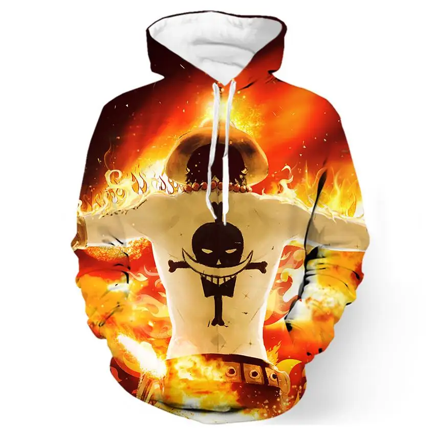2018 NEW FASHION MEN And WOMEN Flame One Piece HOODIE 3D Hoodie 