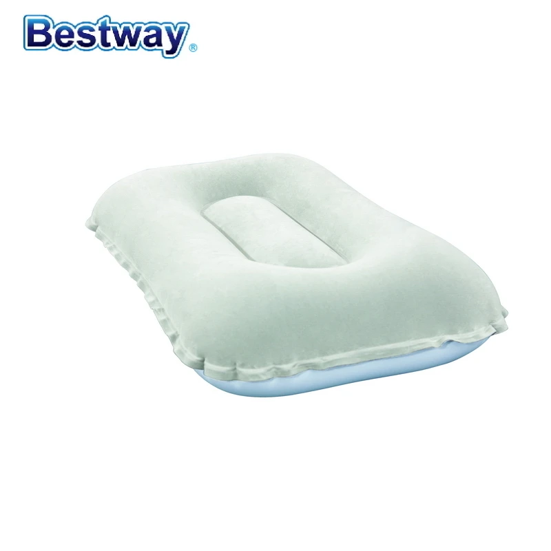 67121 Bestway 4 шт. 42x26x10 см Флокированная воздушная подушка для туризма 16,5 "x 10" x 4 "надувная подушка для дома и кемпинга наружная воздушная подушка