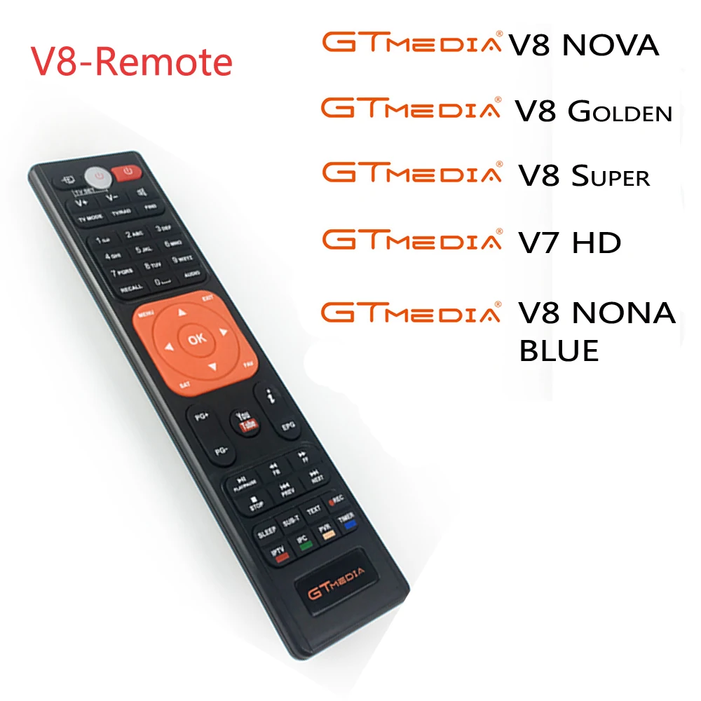 

V8 Remote Control For DVD S2 Digital Satellite Receiver For GT media V9 SUPER,V7 PLUS Freesat GTC, GT media V8 NOVA,GTC