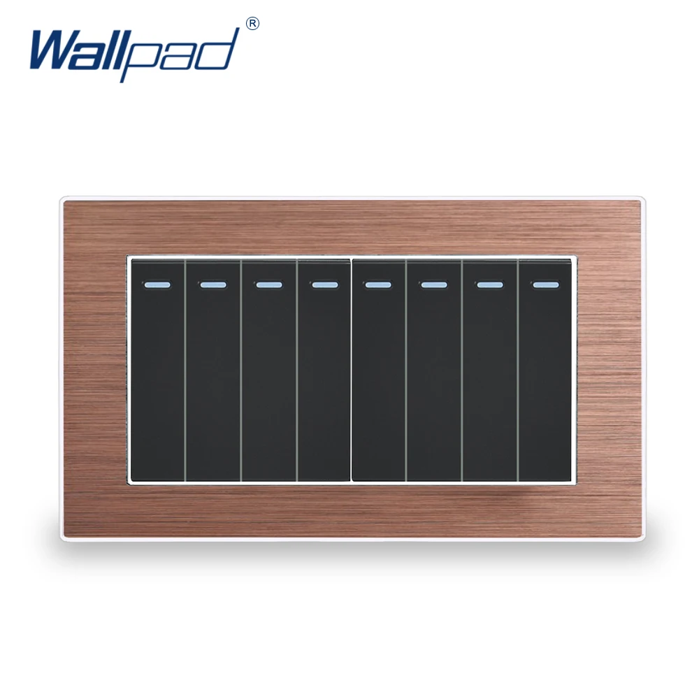 Переключатель настсветильник двусторонний 8 клавиш 146*86 мм|wall light panel|2 gang switchpanel