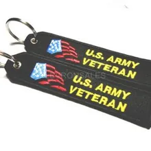 Ветеран армии США Вышивка брелок Ветеран Военная Униформа брелок