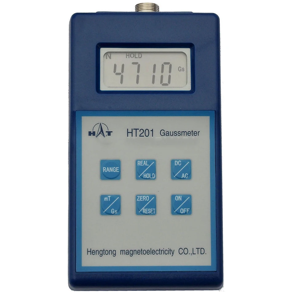 HT-201 цифровой Gauss Tesla Meter Gaussmeter AC DC 2000mT проверка плотности Flus Магнитный диапазон 0-200mT