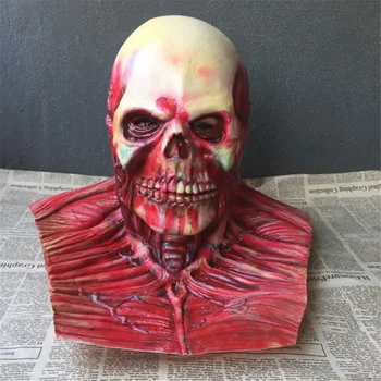 

Scary Halloween Mask Zombie Latex Bloody Scary Disgusting Full Face Mask Costume Party Cosplay Prop