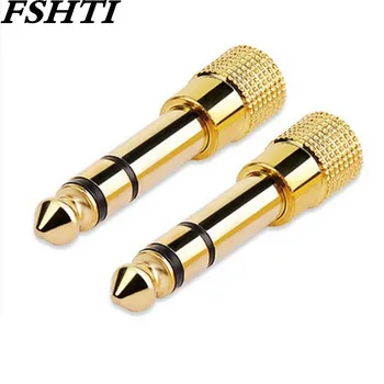 

200PCS/6.5mm 1/4" Male plug to 3.5mm 1/8" Female Jack Stereo Headphone Headset Audio Adapter Plug for Microphone