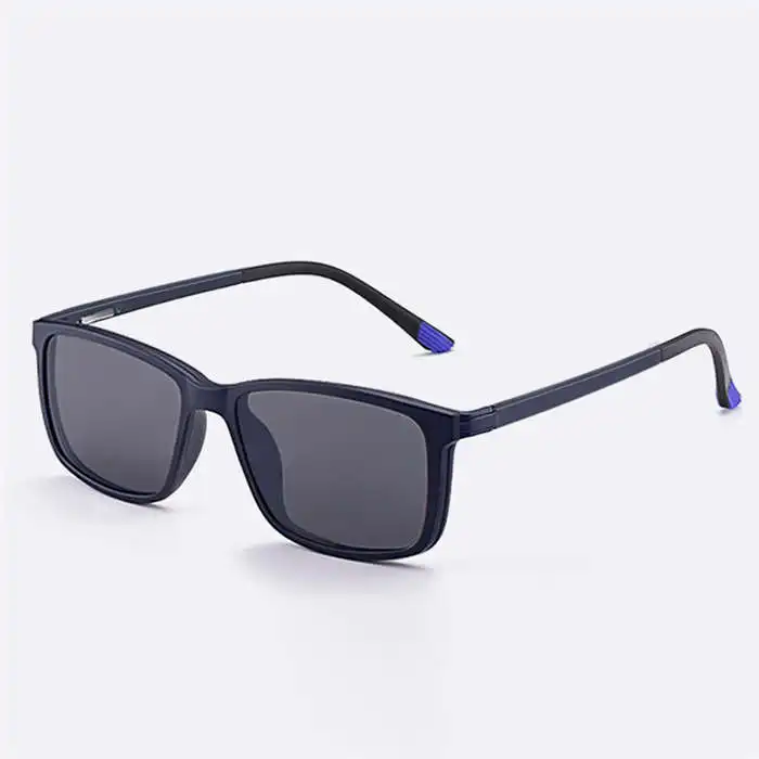 Ibboll Роскошные поляризованных солнцезащитных очков Для мужчин s Ретро солнцезащитные очки для Для мужчин Пластик клип на солнцезащитные очки Брендовая Дизайнерская обувь Óculos De Sol 6205 - Цвет линз: c1 blue