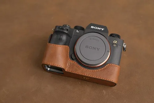 AYdgcam брендовый чехол для камеры из натуральной кожи ручной работы для sony A9 A9 A7R-M3 A7R Mark III - Цвет: brown