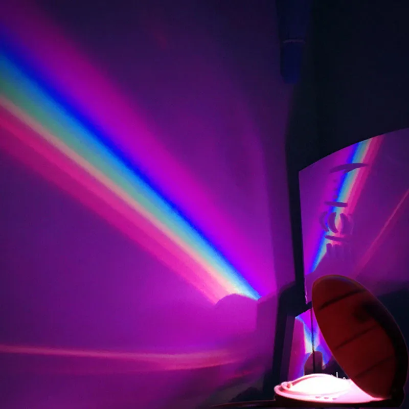 3 Modes LED Creative Colorful Rainbow Night Light Romantic Magic Rainbow Projection Lamp For Children Bedroom Home Decor