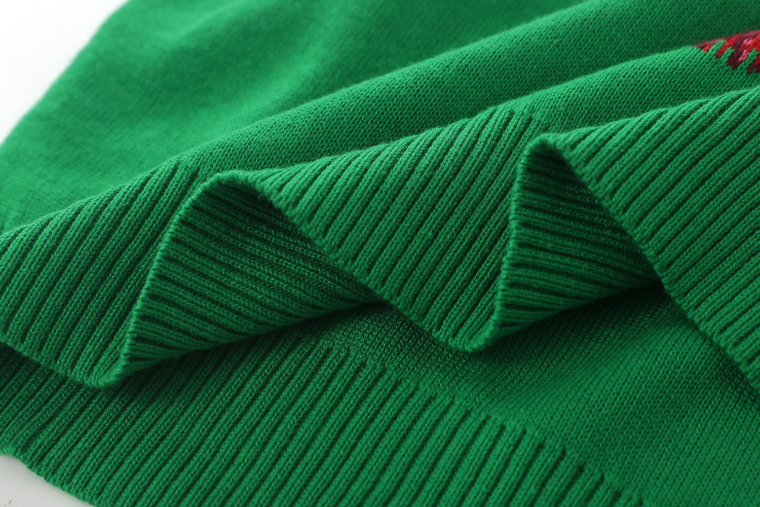 Зеленые Жаккардовые Женские свитера и пуловеры высокого качества в английском стиле с круглым вырезом, осенне-зимний свитер C-057