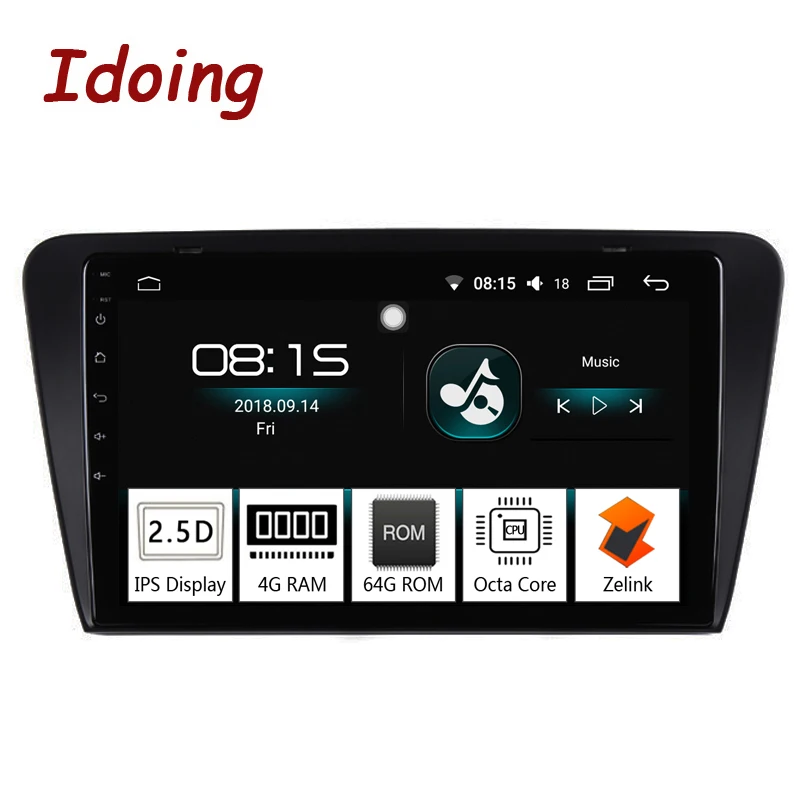 Idoing 10 2 IPS 2 5D 4GB 64GB 1 Din Android 8 0 Car Radio Multimedia