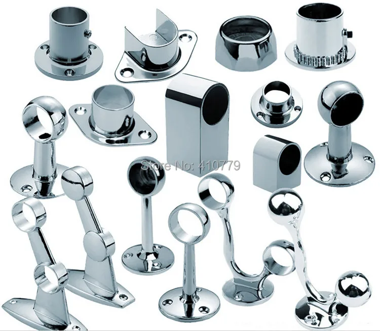 Plastic acrylic solid rod all-pass Half pass double single towel bars zinc-alloy chrome