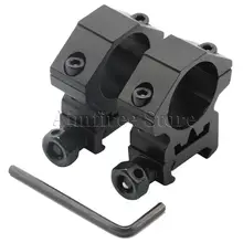 1 пара Тактический винтовка средний профиль 25,4 мм Сфера крепления дюймов Кольца Fit 20 Уивер Пикатинни