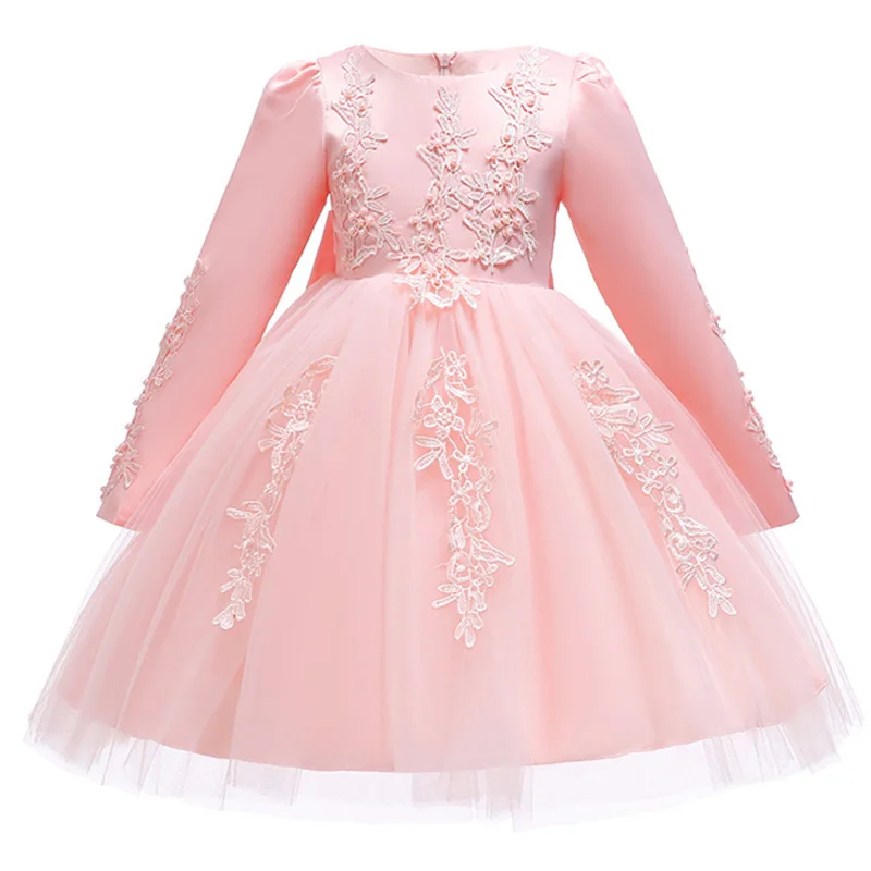 

Summer girls party dress kids wedding dress long sleeve tutu dresses princess dresses for kids for clothes for girls costume