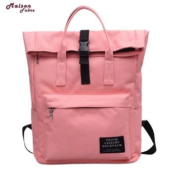 

Maison Fabre Fashion Women Pure Color Nlyon Leather Shoulder Bag School Bag Satchel Tote Leather Backpack School Dropship 2020