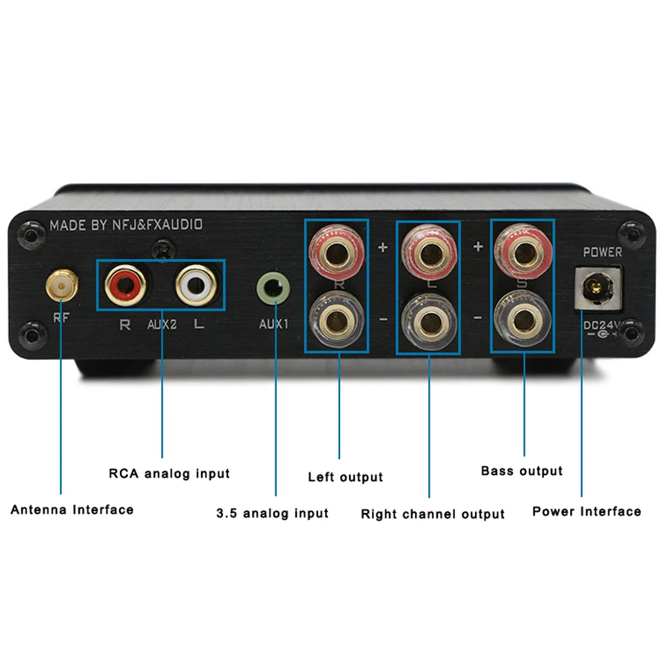Fx аудио XL 2.1BL TPA3116 Высокая мощность 2 1 канальный Bluetooth 4 0 Цифровой сабвуфер