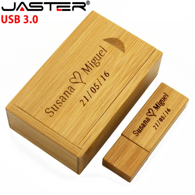 JASTER логотип клиента Деревянная Карта памяти usb 3,0 usb флеш-накопитель ручка привода 4GB~ 64GB U диск свадебный подарок высокая скорость
