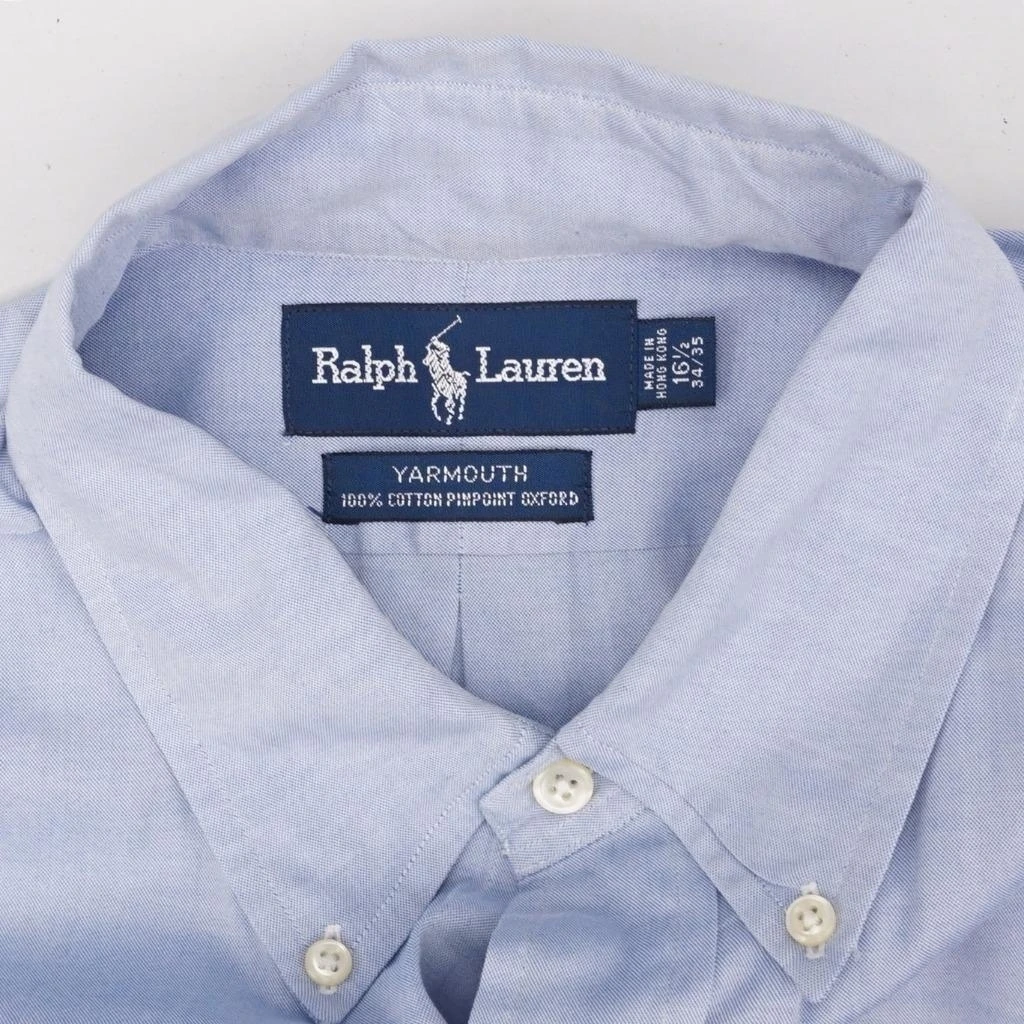 RALPH LAUREN Yarmouth Pinpoint Button Front Oxford Shirt Men 16.5-35 (4)