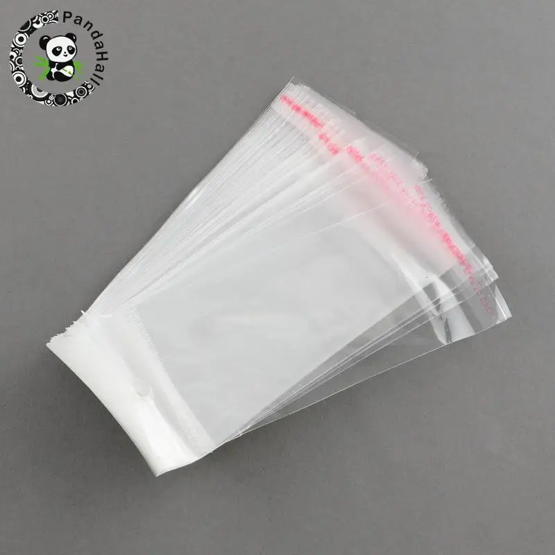 

OPP Cellophane Bags, Rectangle, Clear, 140x60mm