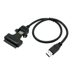 USB 3.0 на SATA 22pin конвертер адаптер с USB 3.0 мужчин и женщин удлинитель для 2.5 "HDD