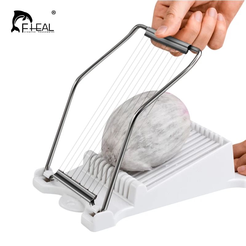 

FHEAL Novelty Design White Egg Ham Banana Fruit Cutter Slicer Kitchen Gadget Cooking Tools