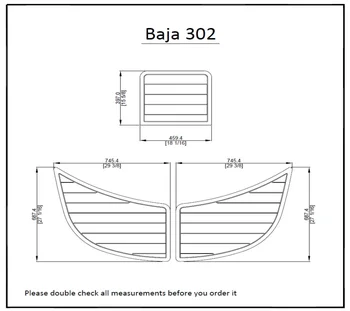 

Baja 302 Swim Platform Pad Boat EVA Teak Decking 1/4" 6mm
