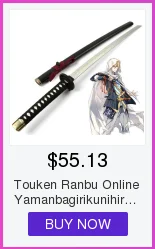 Онлайн-игра Touken Ranbu Mikazuki Munechika Косплей деревянный меч персонаж игры Косплей Катана самурайский меч подарок на Хэллоуин