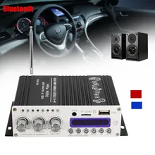 Kroak bluetooth Hi-Fi стерео аудио Мощность Автомобильный цифровой Усилители домашние 12 В + пульт автомобиля Усилители домашние fm Радио стерео