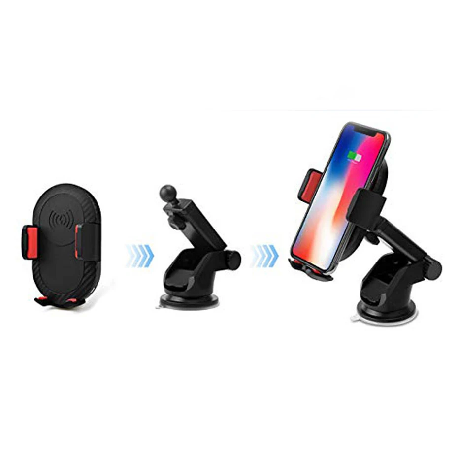 Беспроводное быстрое зарядное устройство 10 Вт держатель для iPhone X XR XS Max 8 Plus