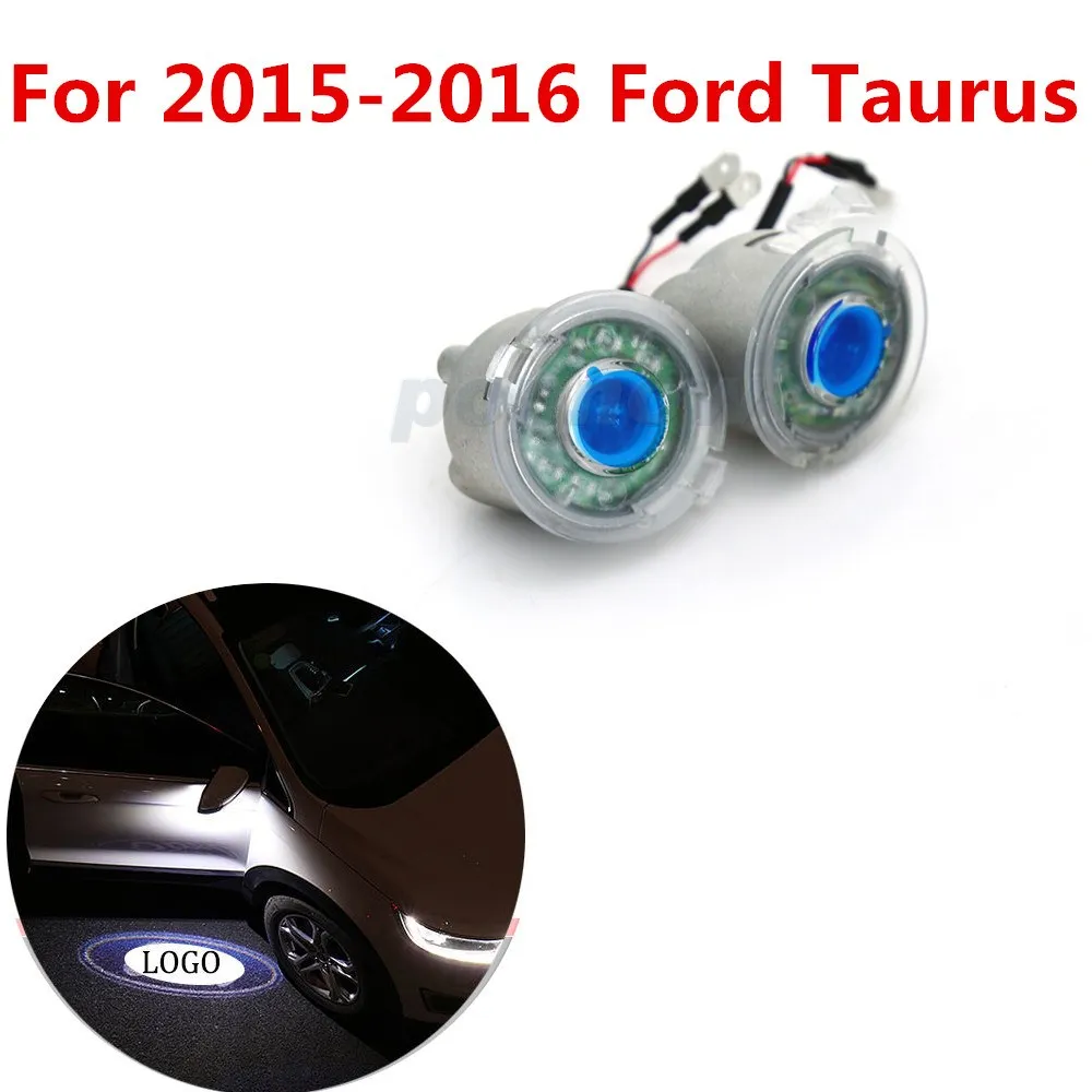 

2pcs Auto Rear View Side Mirror Puddle Laser Led 3D Logo Lamp Projector Shadow Ghost Light For 2015-2016 Ford Taurus #6016