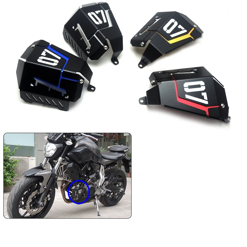 

Coolant Recovery Tank Shield Guard Frame Cover Protector For Yamaha MT-07 FZ-07 MT FZ 07 MT07 MT 07 2014 2015