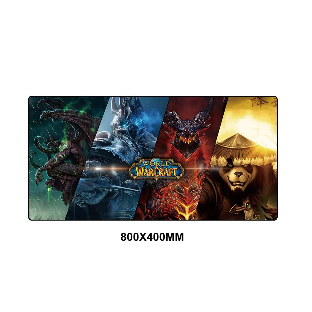 Игровой коврик для мыши World of Warcraft XL Большой резиновый противоскользящий коврик для мыши игровой компьютерный Настольный коврик для мыши игровой коврик - Цвет: 800x400MM