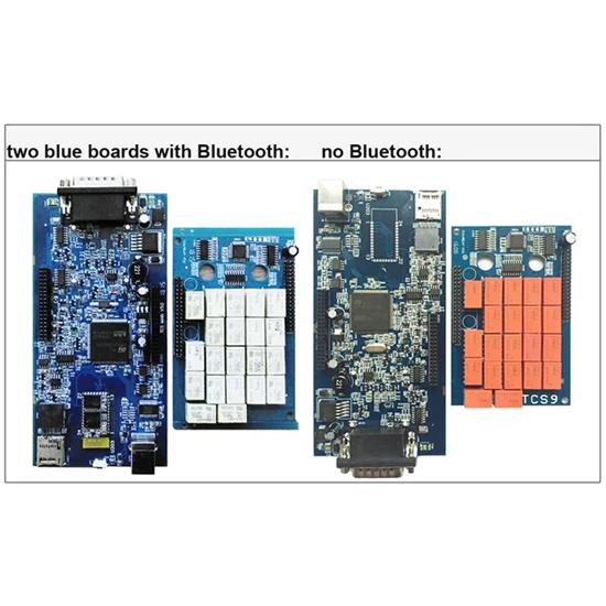 Новейший bluetooth диагностический инструмент программное обеспечение v2016,1+ keygen для tcs pro plus obd2 сканер 10 шт. tcs диагностический инструмент для грузовиков - Цвет: Two blue pcb BT