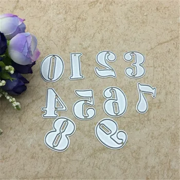 

1 Set 0-9 Numbers Metal Cutting Dies Stencils DIY Embossing Scrapbooking Decorative Paper Card Craft