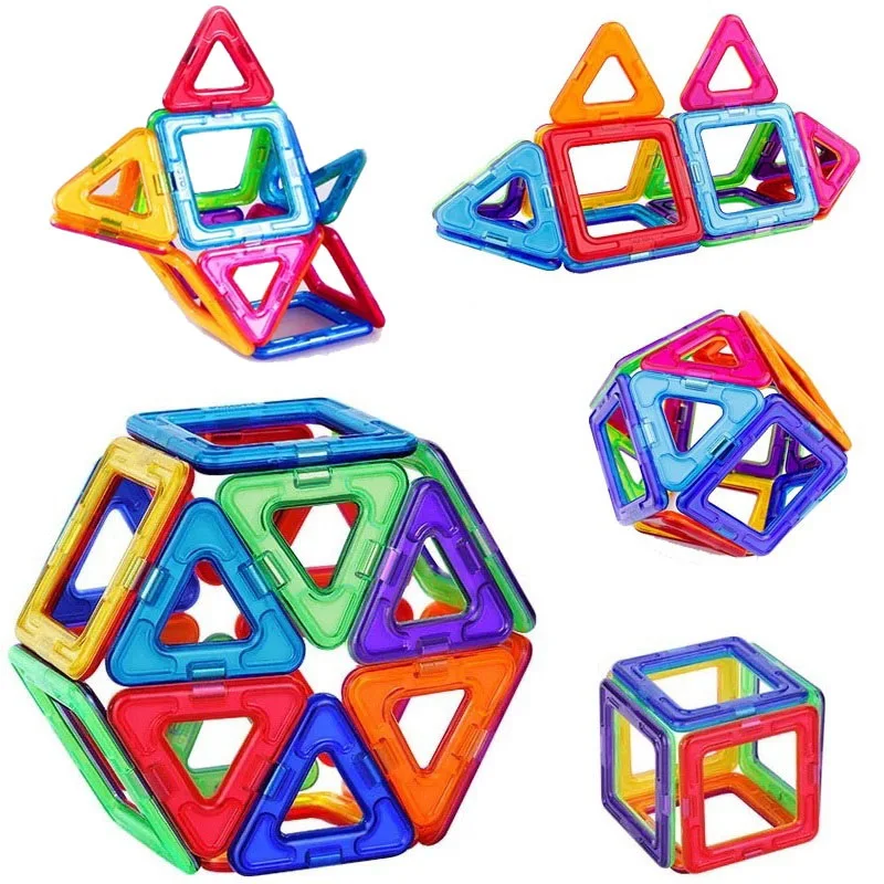 

Magnetic Building Blocks Kids Educational Toys Plastic DIY Blocks toys For Children Kids Gift