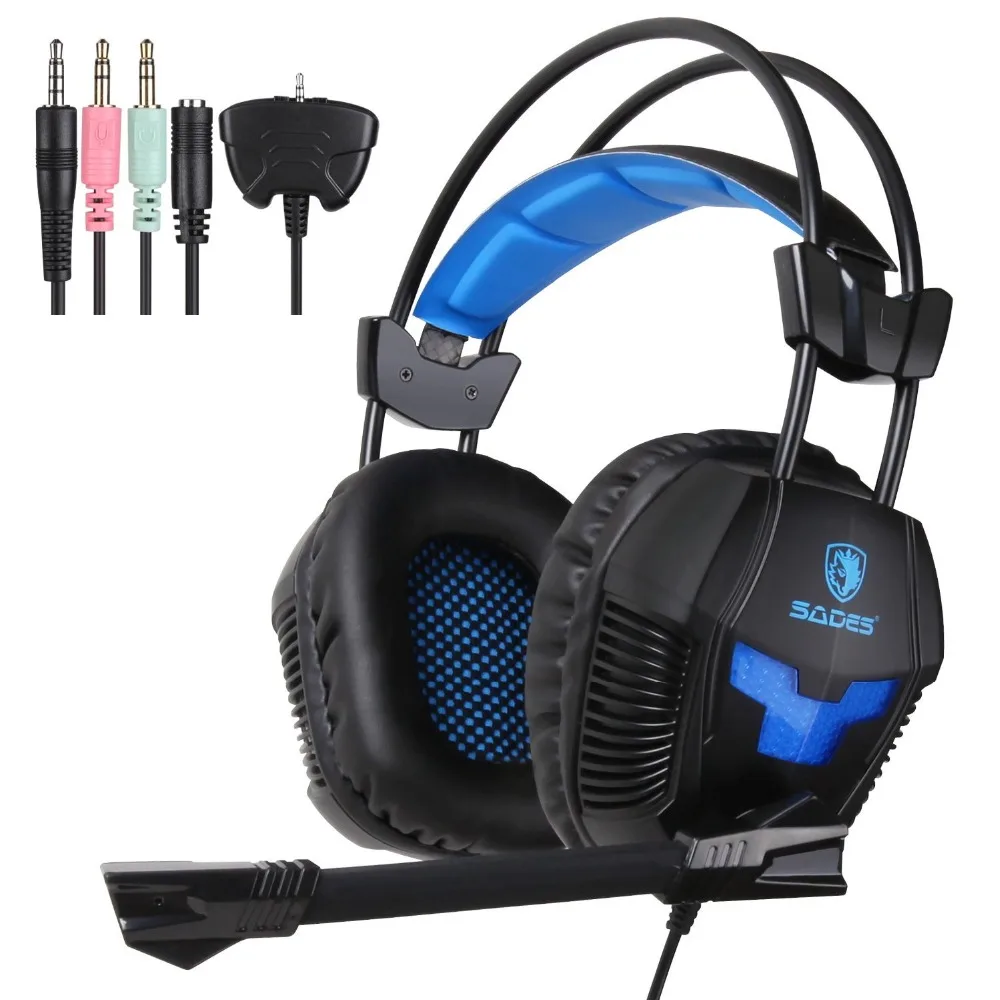 SADES SA 921 Stereo 3 5mm Jack Gaming Headphones Headset With Mic For Laptop PC MAC