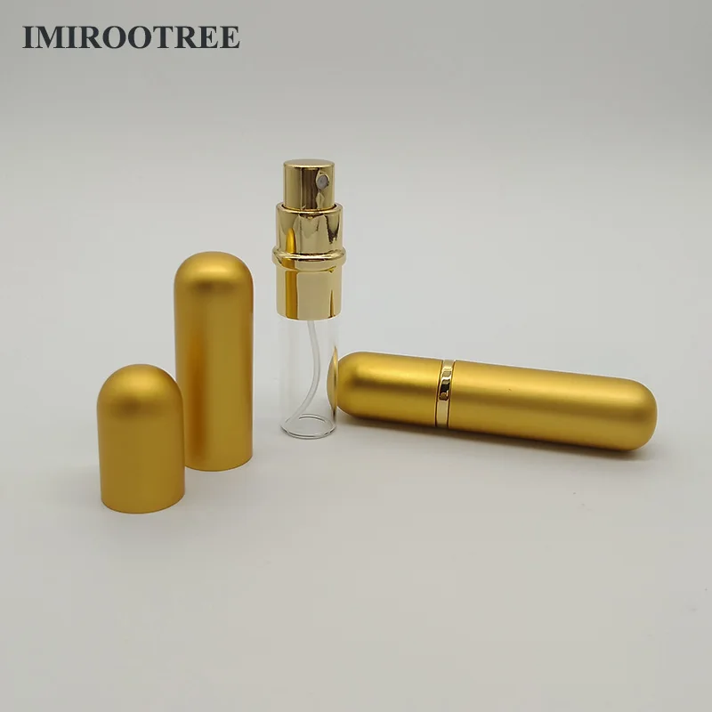 스프레이 빈 화장품 용기 분무기, 5ml 휴대용 미니 알루미늄 리필 가능 향수병 10 개
